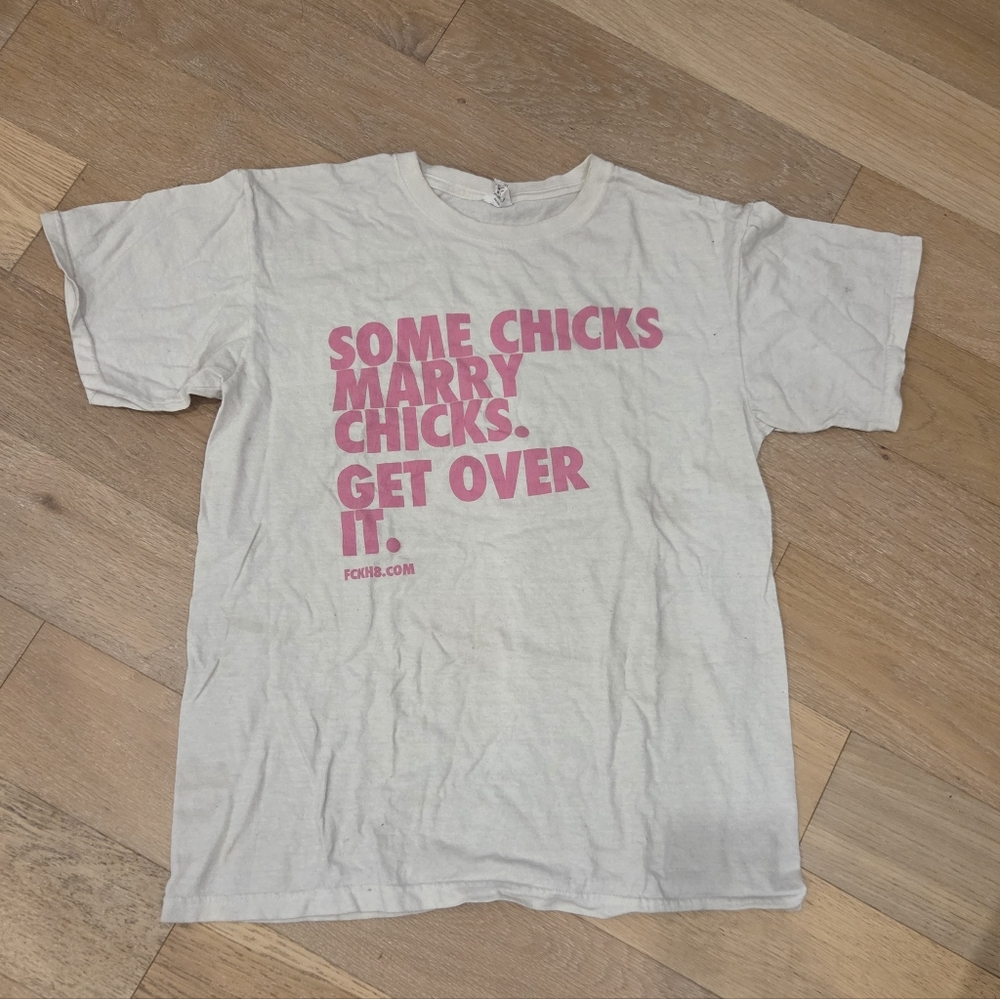 FCKH8 | White And Pink Tshirt